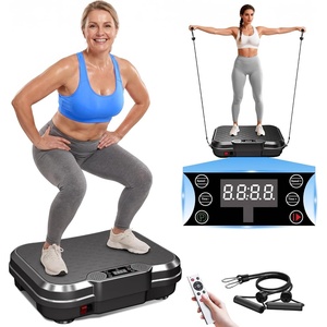 AoraPulse Vibration Plate for Lymphatic Drainage with 9 Programs 250 Speeds(Black)