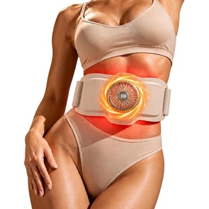 INIA TURBO Ab Vibration Belt for Belly Toning, Waist Trainer for Women Gold