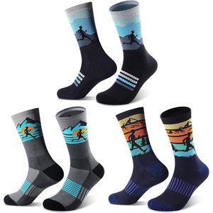 Jeasona Athletic Socks Men Running Cycling Gifts for Runners Riders Sports Gear Accessories(Multicolored Running 3 Pairs)