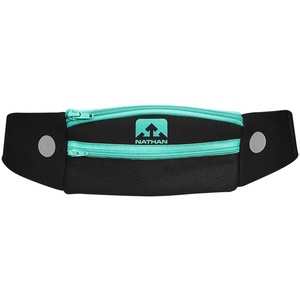 Nathan 5K Runner’s Waist Pack, Nathan Running Belt Essentials for Women and Men | Smartphone Storage | Adjustable | Reflective(Black /Cockatoo)