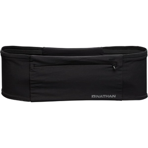 Nathan Zipster Max Running Belt, Running Belts for Women and Men, Bounce-Free Waist Pack with Extra Large Zipper Pocket, Smartphone Storage, Walking, Gym, Hiking(Black)
