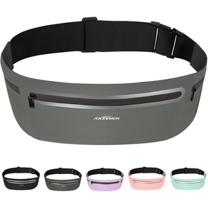 Running Belt for Women & Men-Ultra Light Slim Running Belts(Grey)