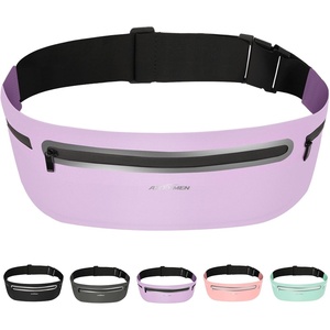 Running Belt for Women & Men-Ultra Light Slim Running Belts(Purple)