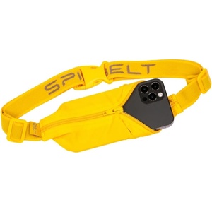 SPIbelt Running Belt Original Monochromatic, Women Men, Phone Holder for Running, Running Fanny Pack, Holder for Phone, Running Waist Pack, Adjustable Waist, [Fits All Phones]. White w/White Zipper(Limoncello)