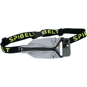 SPIbelt Running Belt Original Monochromatic, Women Men, Phone Holder for Running, Running Fanny Pack, Holder for Phone, Running Waist Pack, Adjustable Waist, [Fits All Phones]. White w/White Zipper(Reflective with Black Zipper)