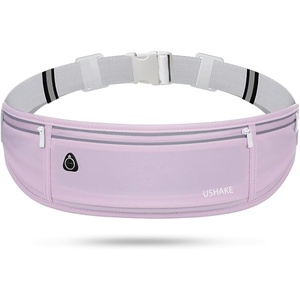 Slim Running Belt, Bounce Free Fanny Pack Phone Holder(Light Purple)
