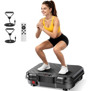 Vibration Plate Exercise Machine Vibrating Plate for Lymphatic Drainage(Gray)