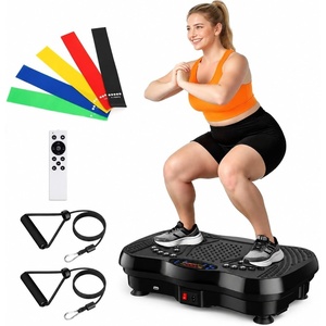 Vibration Plate Exercise Machine for Full Body Lymphatic Drainage(Deep Black)