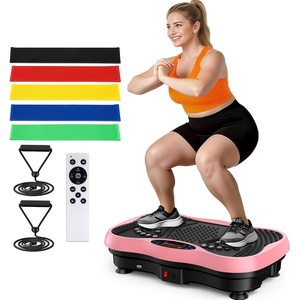 Vibration Plate Exercise Machine for Full Body Lymphatic Drainage(Pink)