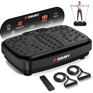 Vibration Plate for Lymphatic Drainage with 7 Modes, Vibration Plate Exercise Machine, Powerful 150W Motor, Speaker with Music, Full Body Workout with 199 Speeds for Women Men, 450 Lbs Capacity(Black)